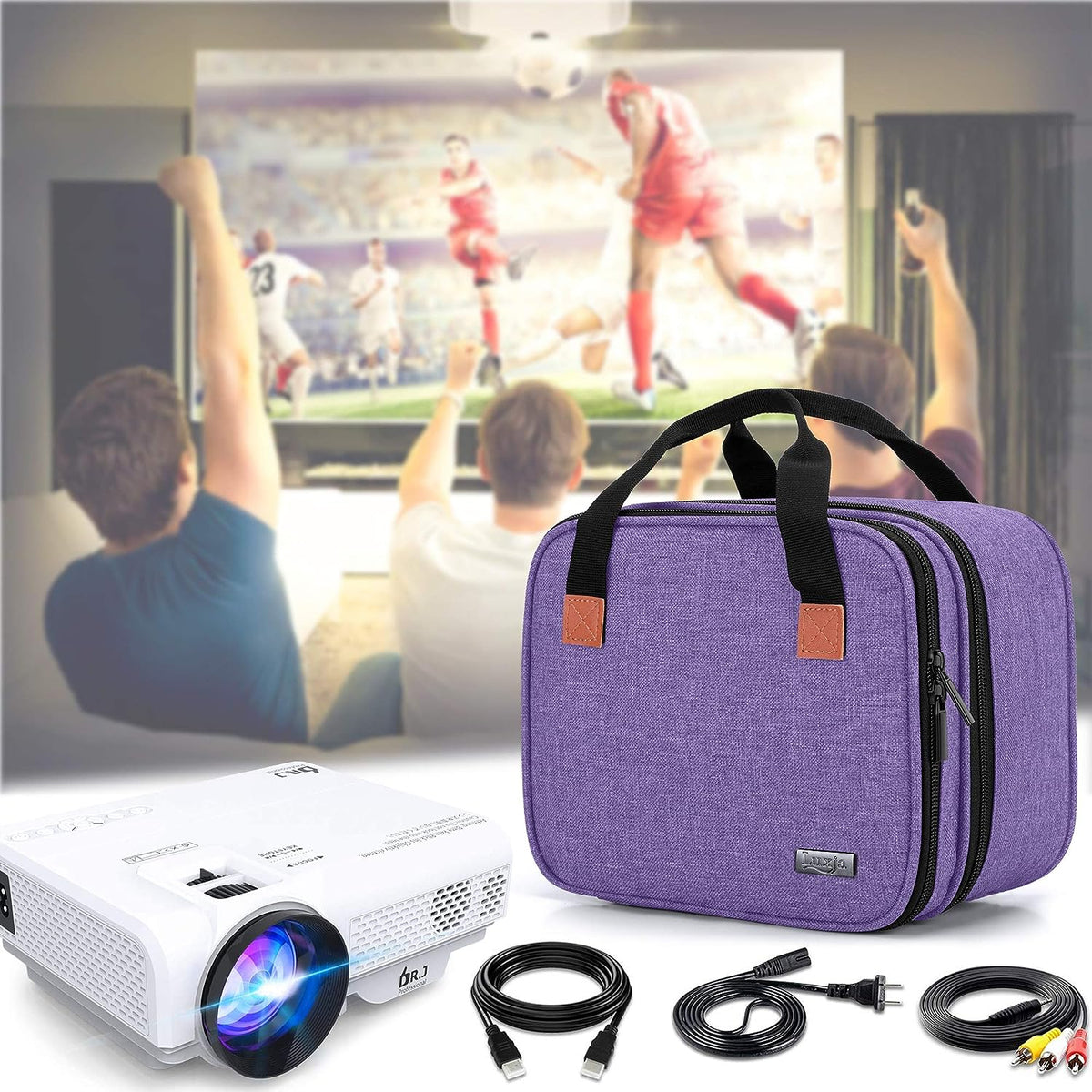 Professional Carrying Bag for DR.J Mini Projector - Purple