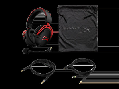 Cloud Alpha Wired Over-Ear Gaming Headset in Red
