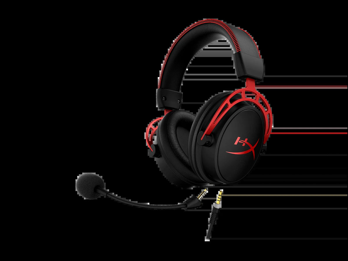 Cloud Alpha Wired Over-Ear Gaming Headset in Red