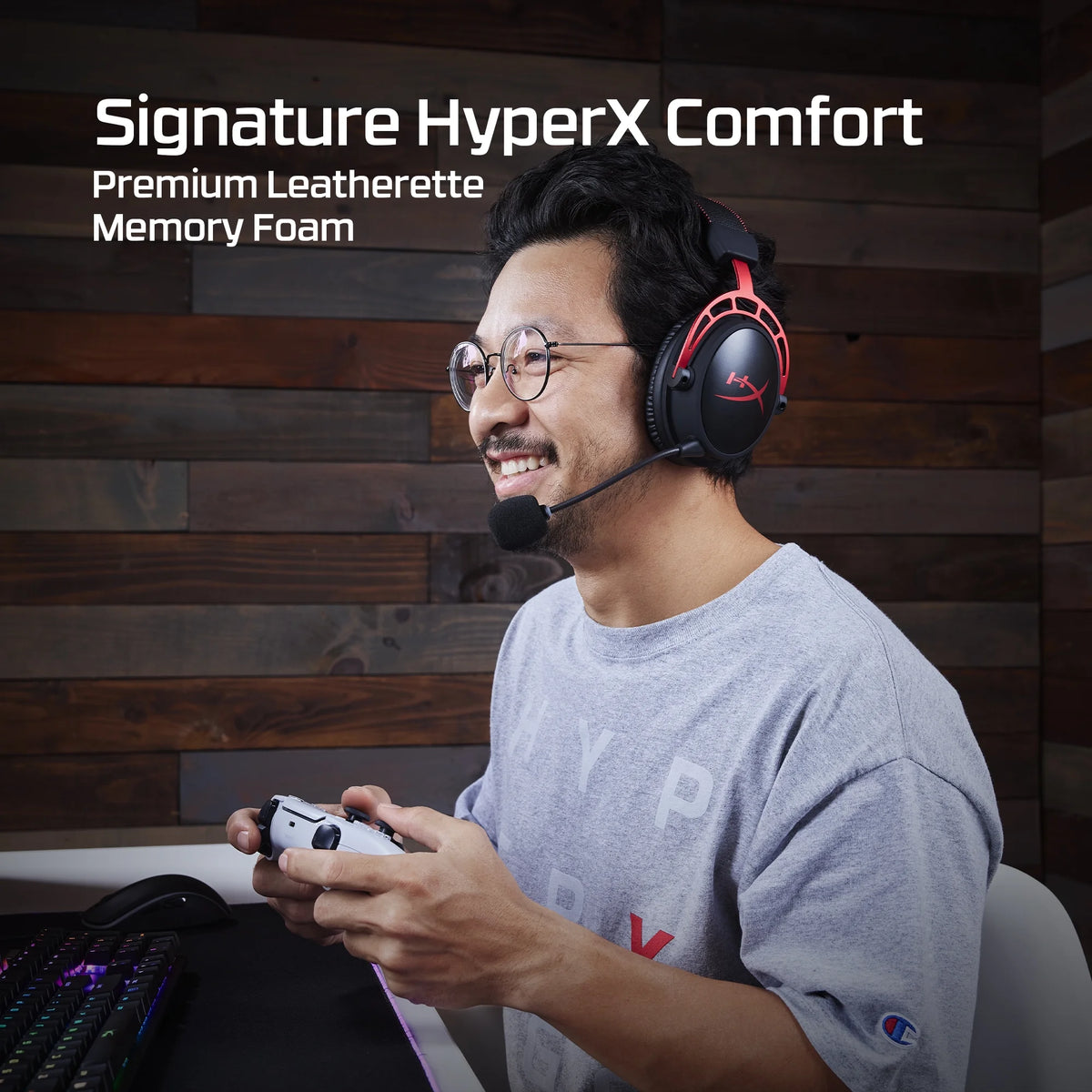 Cloud Alpha Wired Over-Ear Gaming Headset in Red