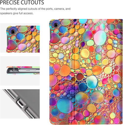 iPad 9th/8th/7th Generation Case (2021/2020/2019) - Colored Art Bubbles Design
