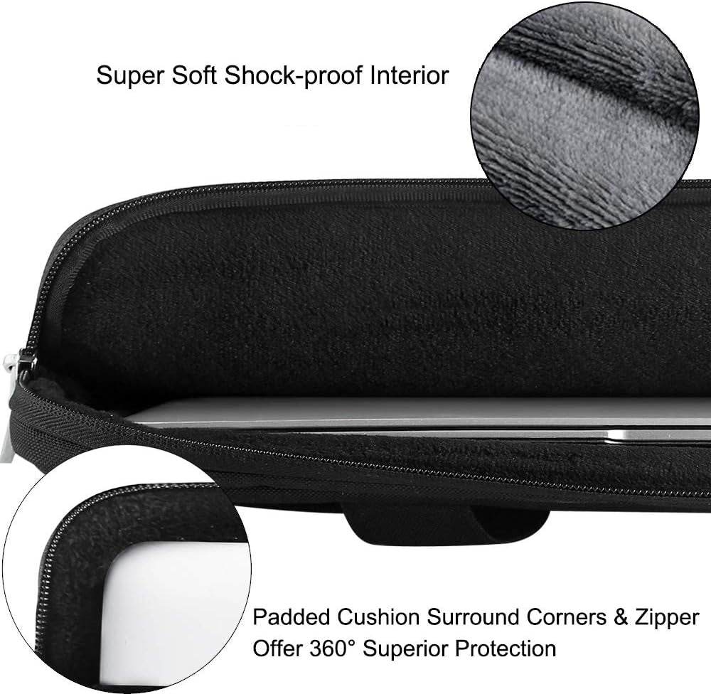 13.3-Inch Laptop Shoulder Bag, MacBook Case, Black