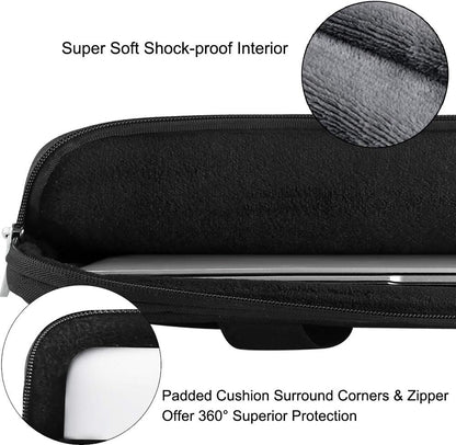 13.3-Inch Laptop Shoulder Bag, MacBook Case, Black