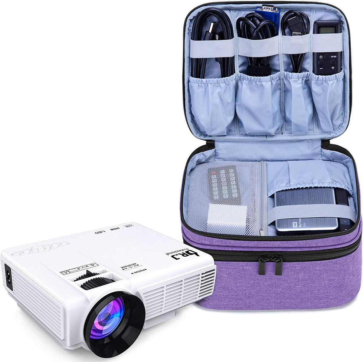 Professional Carrying Bag for DR.J Mini Projector - Purple