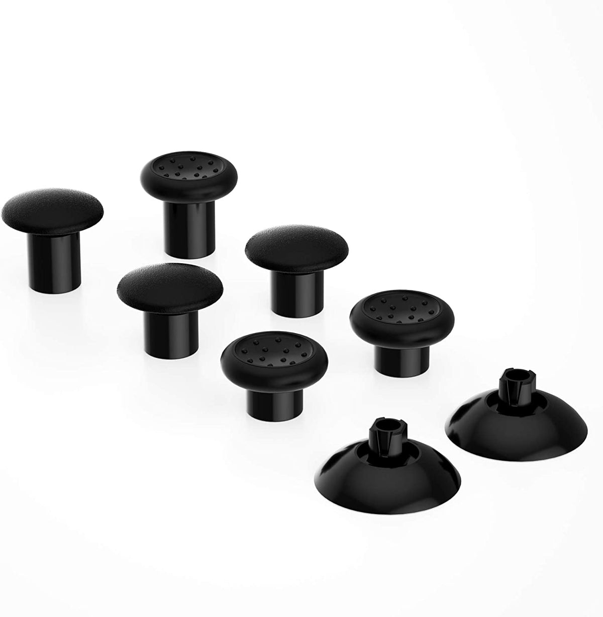 Thumbsgear Interchangeable Thumbsticks for Xbox Controllers - Ergonomic Adjustable Joystick with Black 3 Height Domed & Concave Grips for Xbox Series X/S, Xbox One S/X/Elite
