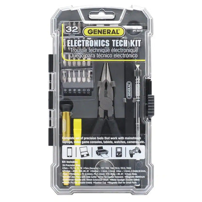 32-Piece Repair Kit for Cell Phones, Computers, and Electronics