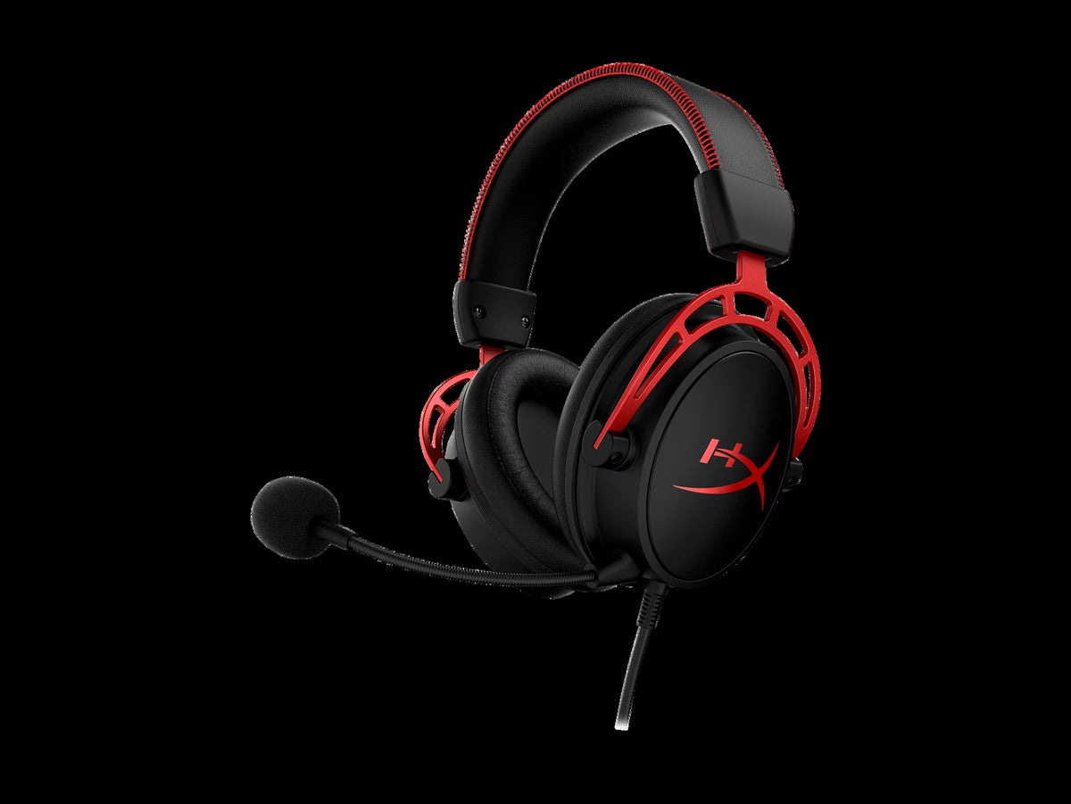 Cloud Alpha Wired Over-Ear Gaming Headset in Red