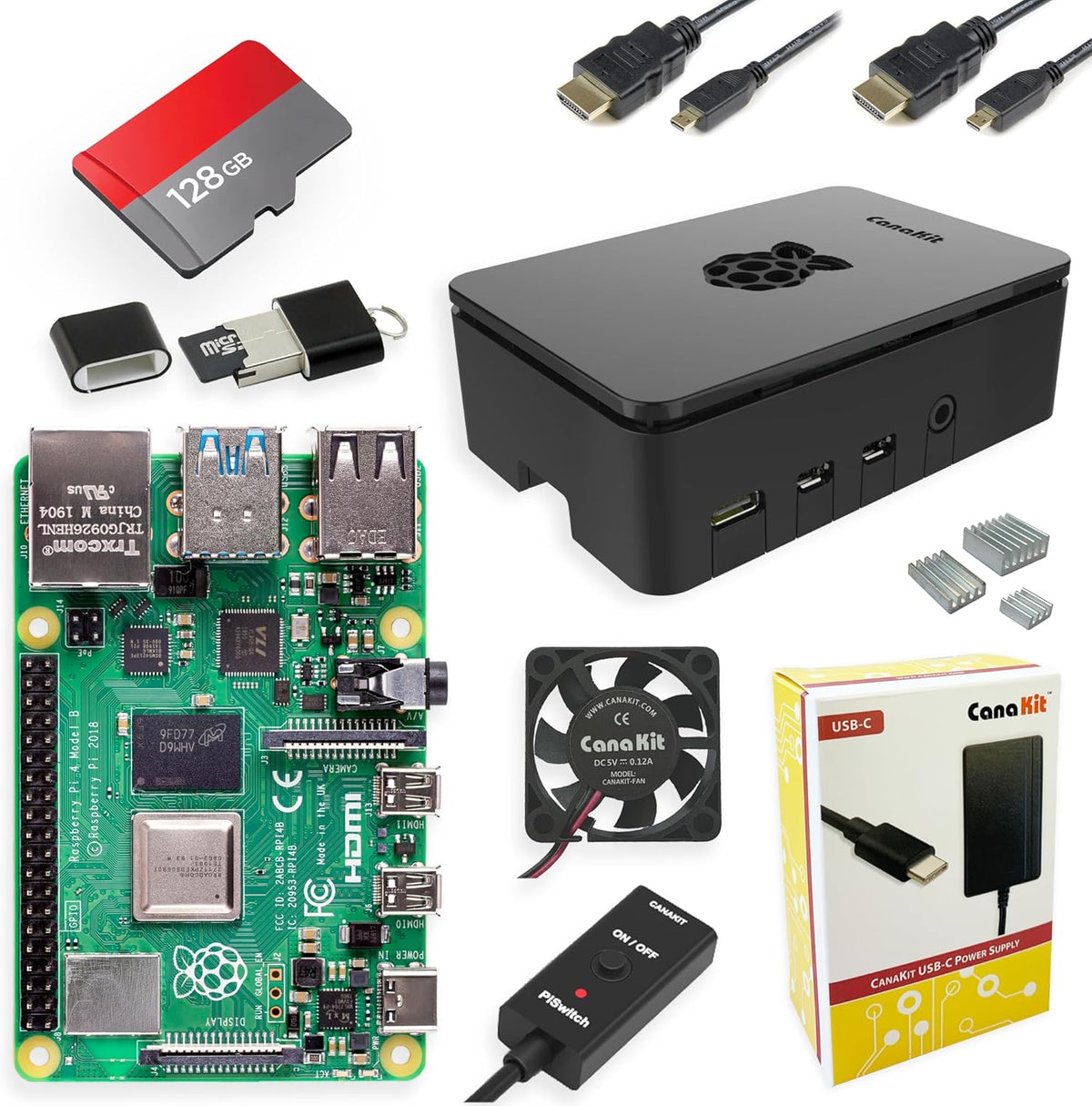 Raspberry Pi 4 8GB Extreme Kit with 128GB Storage Edition