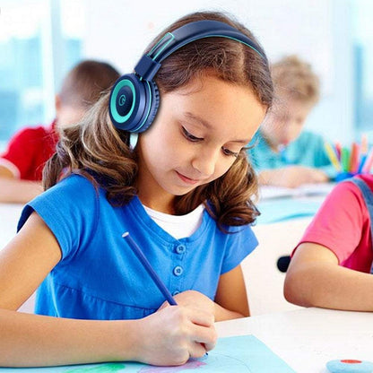 K11 Children's Wired Headphones with 3.5mm Jack in Navy/Teal